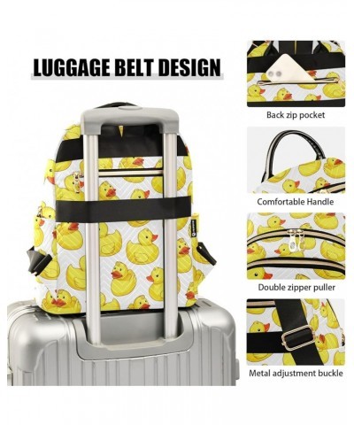 Cartoon Yellow Ducks Backpack Purse for Women Ladies Fashion Travel MiniShoulder Bags Back Pack Weekend Bag,S Small $14.88 Ba...