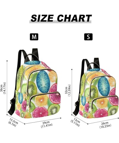 Mini Backpack Purse for Women, Fruit Slice Travel Bag Casual Daypack Shoulder Bag Medium $15.68 Backpacks