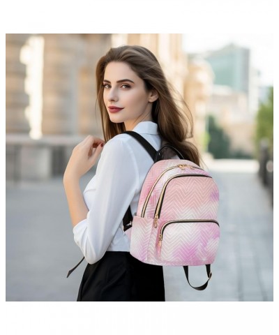 Backpack Purse for Women Sparkling Cloud Pink, Mini Fashion Backpack Lightweight Casual Daypack Shoulder Bag Travel Backpack,...