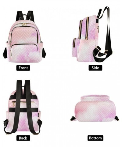 Backpack Purse for Women Sparkling Cloud Pink, Mini Fashion Backpack Lightweight Casual Daypack Shoulder Bag Travel Backpack,...