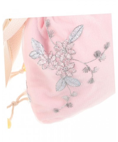 1pc handbag white hand bag white tote purse canvas drawstring bags Embroidered Chinese Retro Crossbody Pink $9.23 Totes