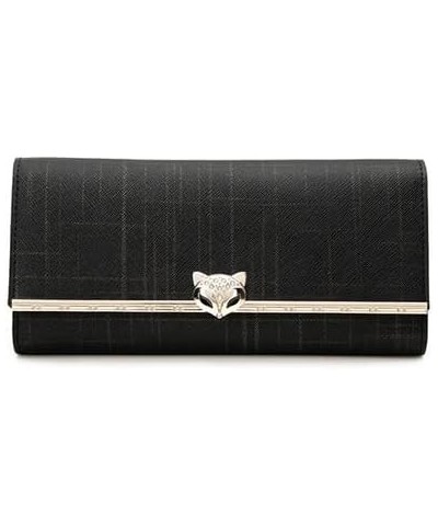 Ladies Leather Wallet, Ladies Fashion Leather Long Wallet, Clutch Coin Purse Black 1 $19.76 Wallets