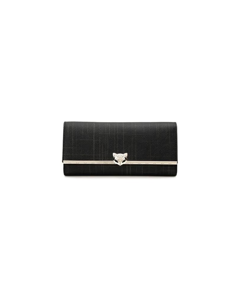 Ladies Leather Wallet, Ladies Fashion Leather Long Wallet, Clutch Coin Purse Black 1 $19.76 Wallets