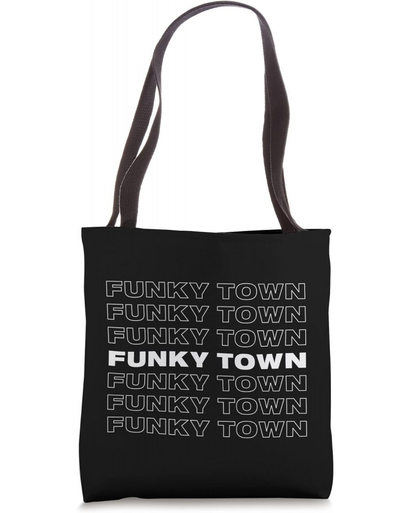 FUNKY TOWN Fort Worth TX Repeating Design Tote Bag $14.05 Totes