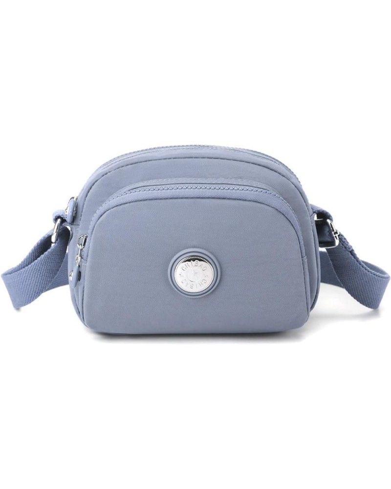 Simple women's bag nylon cloth small bag shoulder bag women's casual cross-body bag Light Purple $15.66 Shoulder Bags