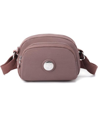 Simple women's bag nylon cloth small bag shoulder bag women's casual cross-body bag Light Purple $15.66 Shoulder Bags