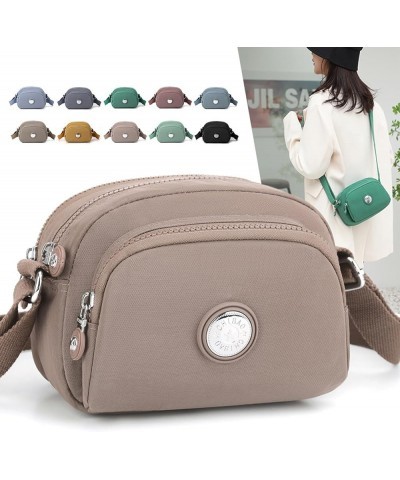 Simple women's bag nylon cloth small bag shoulder bag women's casual cross-body bag Light Purple $15.66 Shoulder Bags