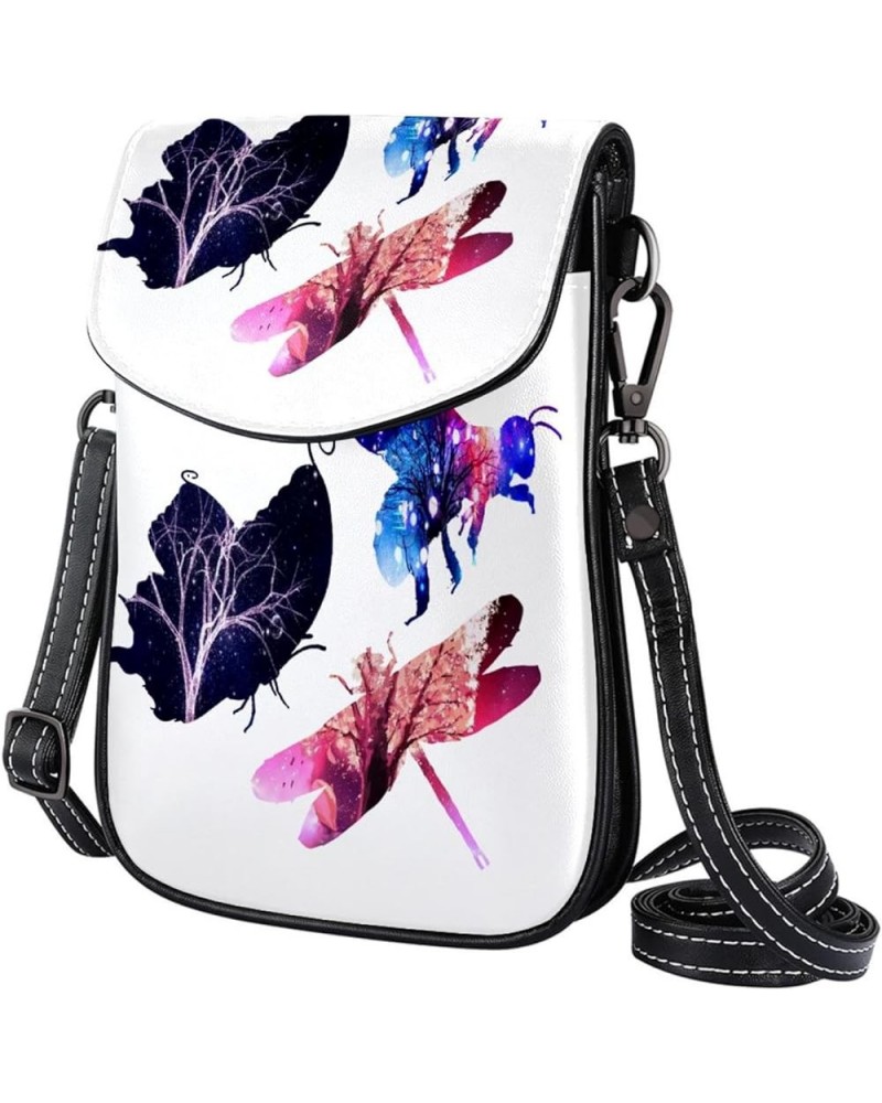 Small Crossbody Bags Cell Phone Purse - Stylish and Compact Purse with Adjustable Shoulder Strap Cute bee Multicoloured8 $13....