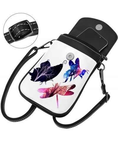 Small Crossbody Bags Cell Phone Purse - Stylish and Compact Purse with Adjustable Shoulder Strap Cute bee Multicoloured8 $13....