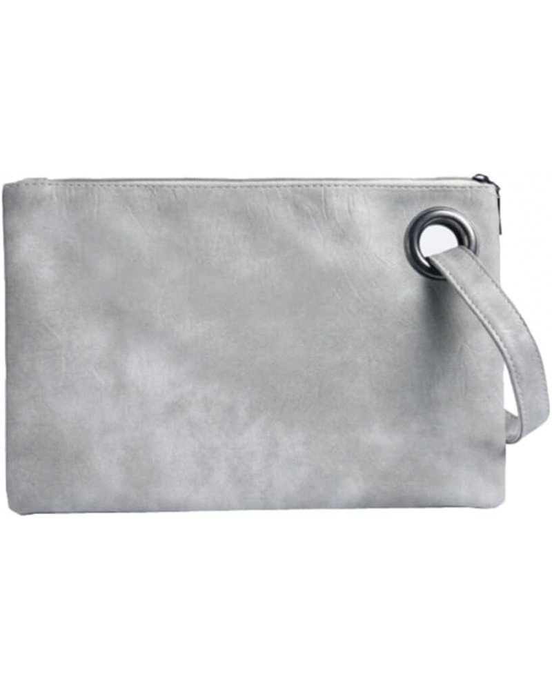 Zip Around Wallet Vintage Wallet Hand Purse for Women Clutch Bag Envelope Purse Hand Bag Envelope Bag Light Grey $9.01 Evenin...