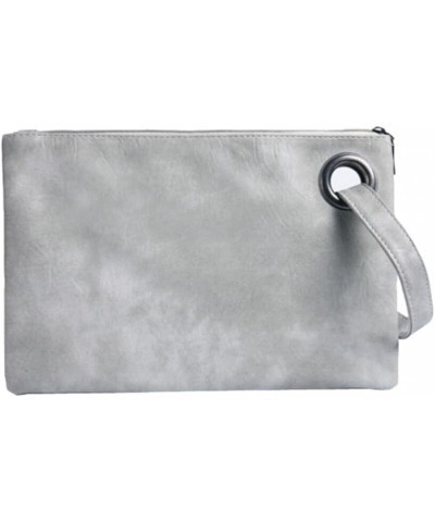 Zip Around Wallet Vintage Wallet Hand Purse for Women Clutch Bag Envelope Purse Hand Bag Envelope Bag Light Grey $9.01 Evenin...