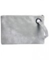 Zip Around Wallet Vintage Wallet Hand Purse for Women Clutch Bag Envelope Purse Hand Bag Envelope Bag Light Grey $9.01 Evenin...