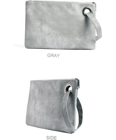 Zip Around Wallet Vintage Wallet Hand Purse for Women Clutch Bag Envelope Purse Hand Bag Envelope Bag Light Grey $9.01 Evenin...