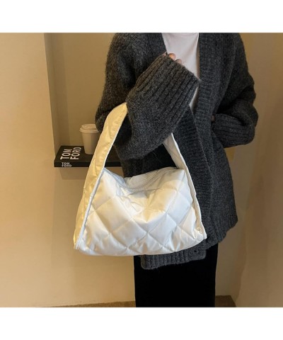 Nylon Hobo Bags for Women Soft Shoulder Purses Ladies Top Handle Handbag and Purses (C) D $32.19 Totes