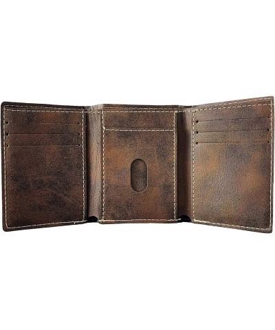 Hagen Irish Coat of Arms Rustic Leather Wallet $17.97 Wallets