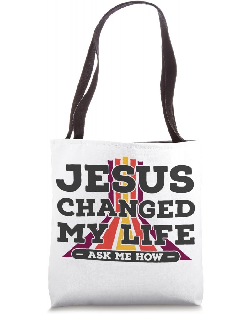 Jesus Changed My Life , ask me how Vintage Waymaker Faith Tote Bag $10.68 Totes