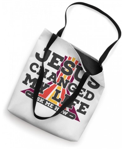 Jesus Changed My Life , ask me how Vintage Waymaker Faith Tote Bag $10.68 Totes