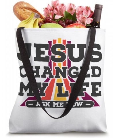 Jesus Changed My Life , ask me how Vintage Waymaker Faith Tote Bag $10.68 Totes