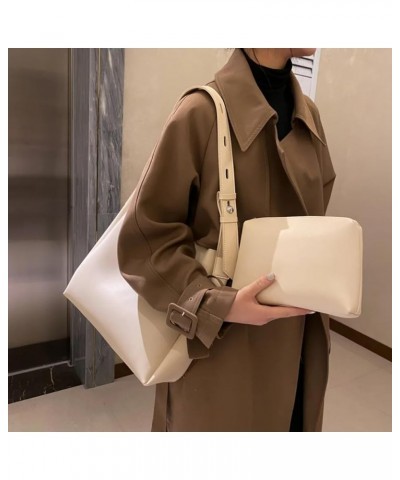 Women's Bag Large Capacity Commuter Handbag Women's 2023 Spring Soft Leather One Shoulder Tote Bag A134-w $20.11 Totes