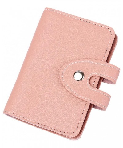 Fashion ID Long Wallet Solid Color Buttons Women Hasp Purse Multiple Card Slots Clutch Wallet and Purse (Pink, One Size) Pink...