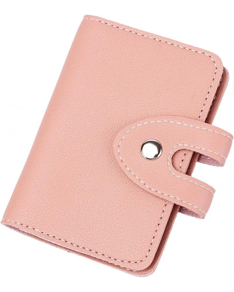 Fashion ID Long Wallet Solid Color Buttons Women Hasp Purse Multiple Card Slots Clutch Wallet and Purse (Pink, One Size) Pink...