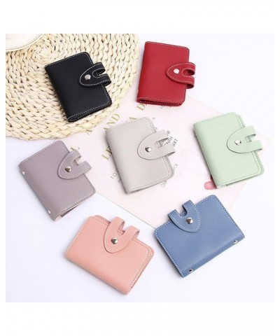 Fashion ID Long Wallet Solid Color Buttons Women Hasp Purse Multiple Card Slots Clutch Wallet and Purse (Pink, One Size) Pink...