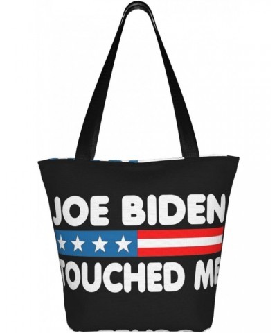 Joe Biden Touched Me Fashion Shoulder Bag Large Capacity For Man Or Woman $16.91 Totes