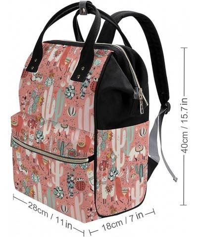 Birds And Flowers Fashion Pattern Backpack Work Business, Travel Rucksack Daypack for Adults Women, Handbag,Black Cactus Alpa...