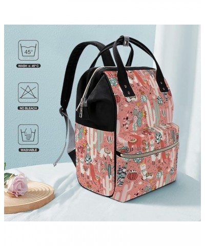 Birds And Flowers Fashion Pattern Backpack Work Business, Travel Rucksack Daypack for Adults Women, Handbag,Black Cactus Alpa...