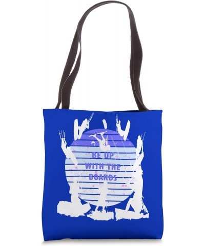 Kitesurfers Be Up With The Boards Retro Style 12 Tote Bag $10.81 Totes