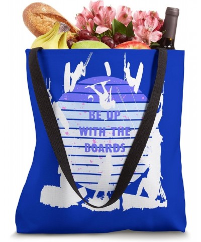 Kitesurfers Be Up With The Boards Retro Style 12 Tote Bag $10.81 Totes