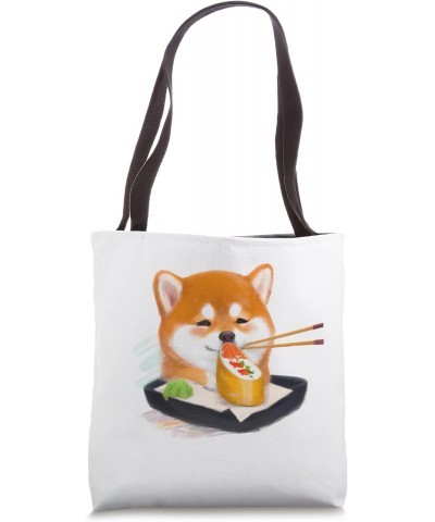 Funny Shiba inu dog ,eating sushi ,pets,dogs,animals. Tote Bag $15.95 Totes