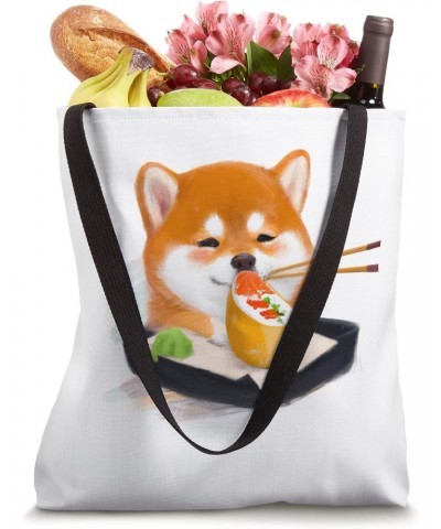 Funny Shiba inu dog ,eating sushi ,pets,dogs,animals. Tote Bag $15.95 Totes