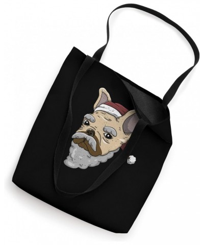 Christmas Santa Dog Bull Dog Tote Bag $10.00 Totes